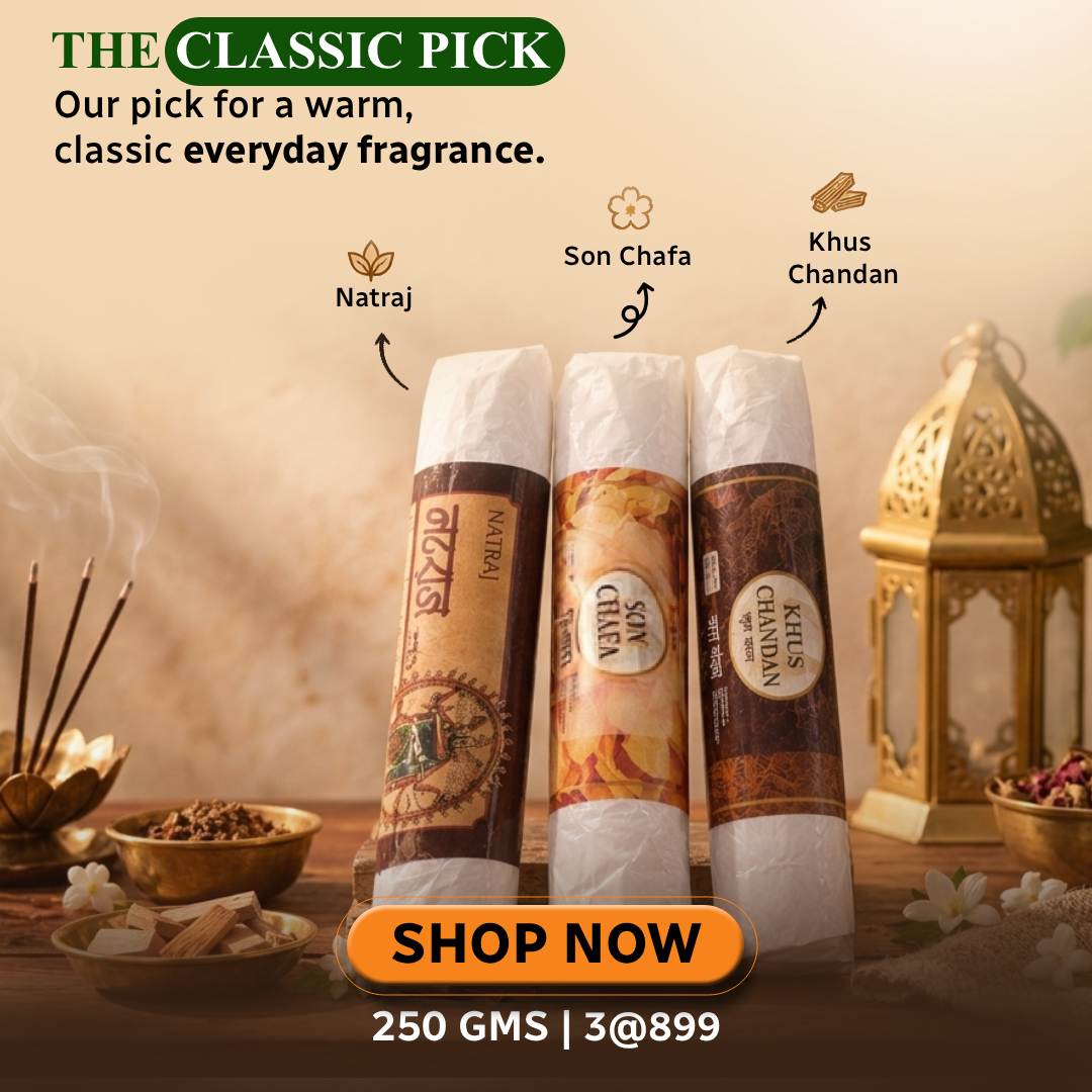 Classic Pack (Natraj, Son Chafa, Khus Chandan)