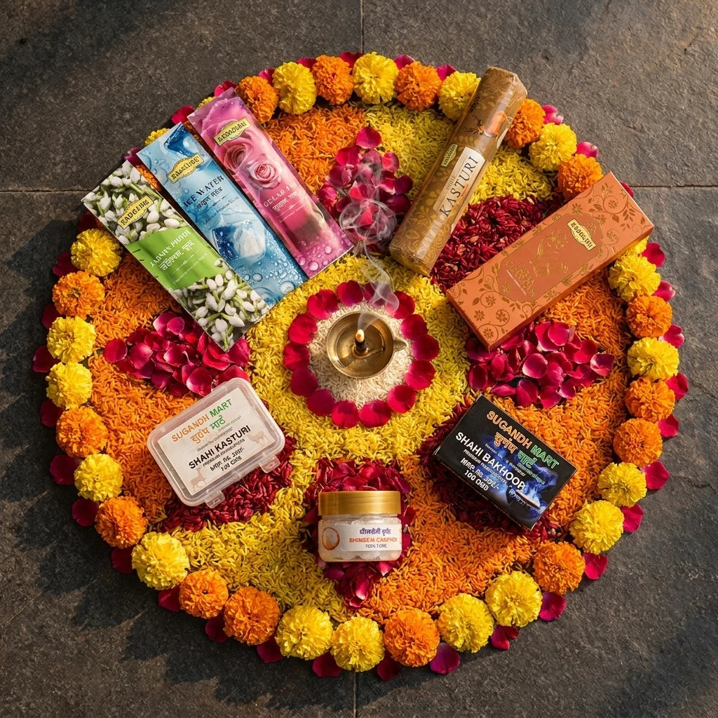 Shahi Ghar Pooja Kit – Complete 6-in-1 Puja Fragrance Set